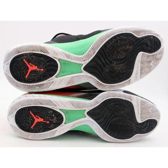 NIKE Jordan Men's CP3.VIII Basketball Shoe Black/Green/orange 684855-035 size 13 - Picture 6 of 11